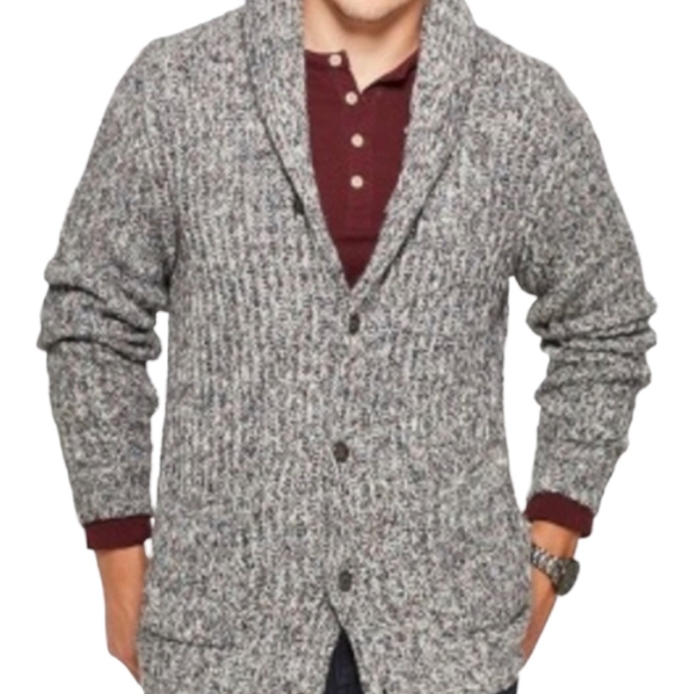 Mens XXL Shawl Collar Cardigan